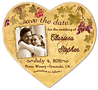 Wine Country Photo Heart