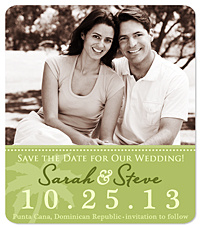 Palm Tree Save the Date Magnet