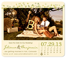 "Candy Hearts Photo" Save the Date Magnet
