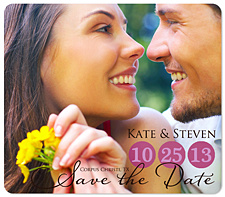 "Circled Date" Save the Date Card