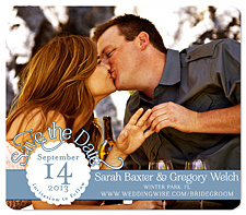 "Seal the Date" Save the Date Magnet