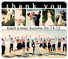 Wedding Thank You Magnet - Snapshots