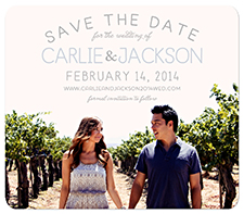 "Color Peek" Save the Date Card