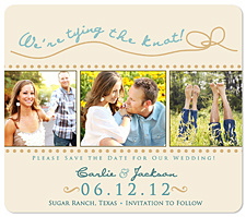 "Tying the Knot!" Save the Date Card