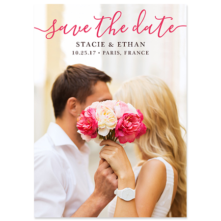 "Joyful Date" Save the Date Magnet