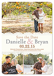 Bunting Banner Save the Date Idea
