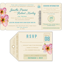 "Antique Wine Country" Wedding Invitations