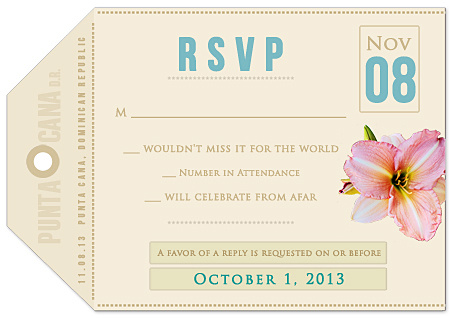 Luggage Tag Invitation