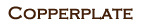 Romance font