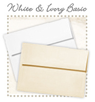 Envelopes - Basic White & Ivory