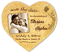 "Romance Antiqued" Photo Heart